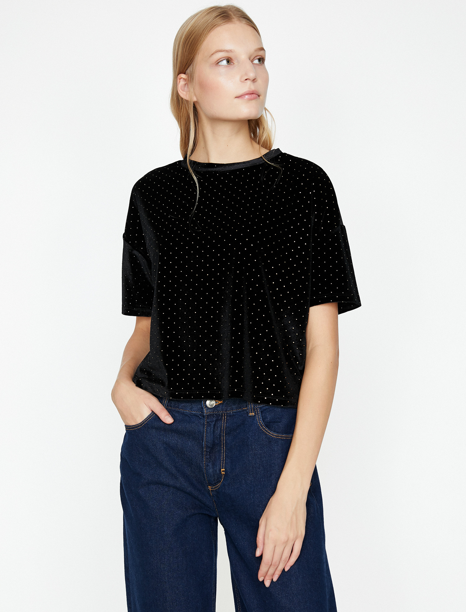 

Футболка Koton 9KAK13797EK-999 XL Black