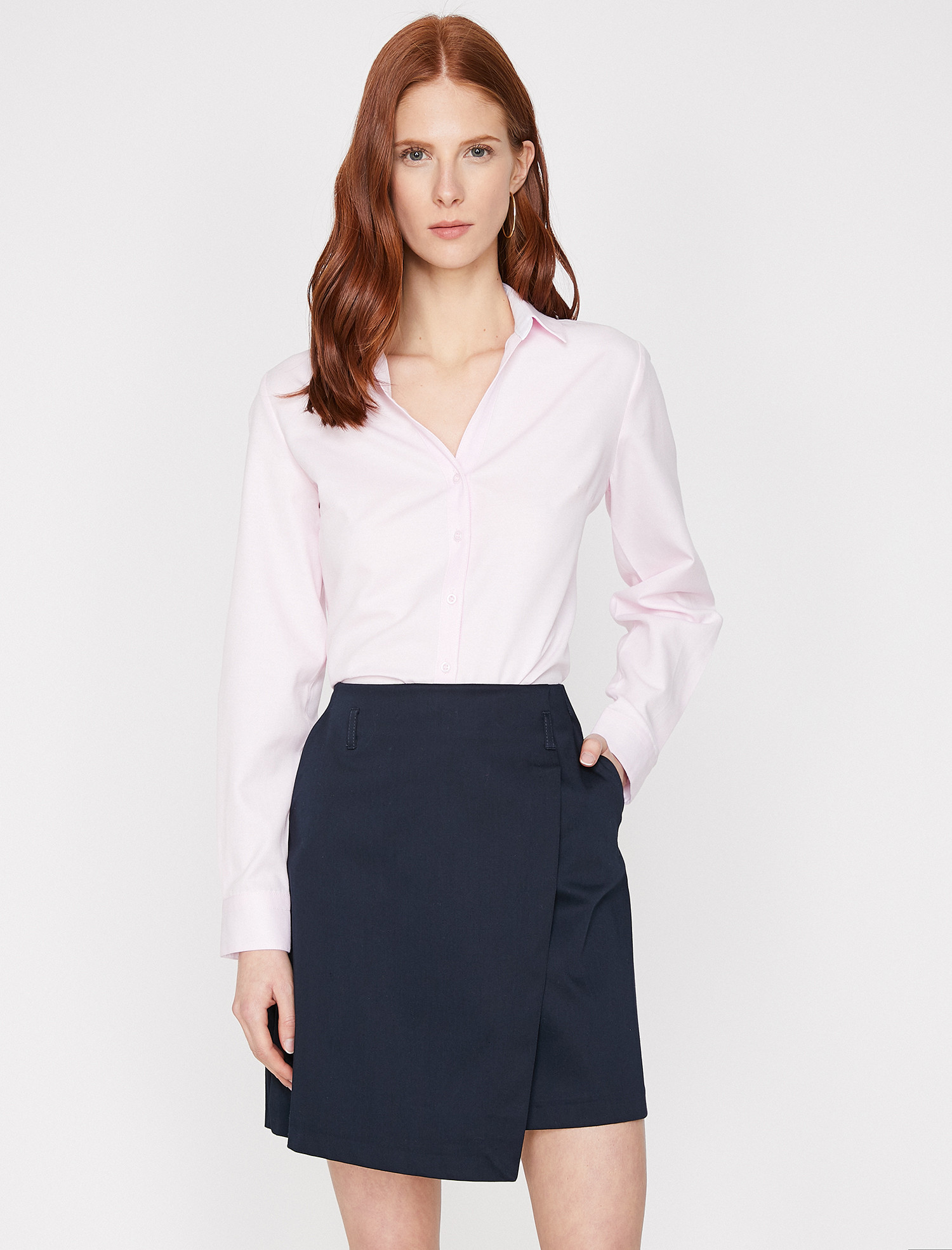 

Рубашка Koton 9KAK66596IW-250 38 Rose
