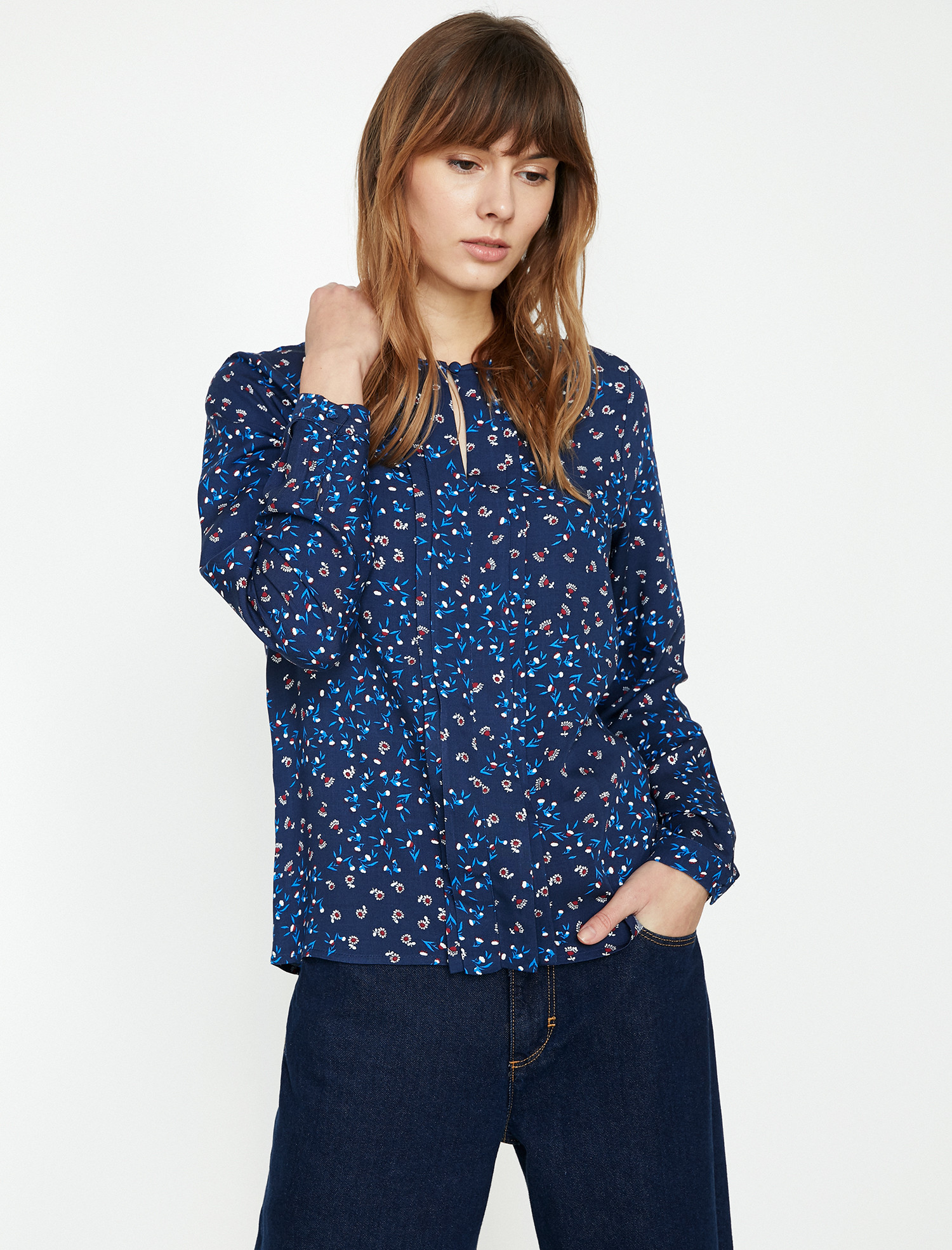 

Блузка Koton 9KAK68176PW-75A 36 Navy Design