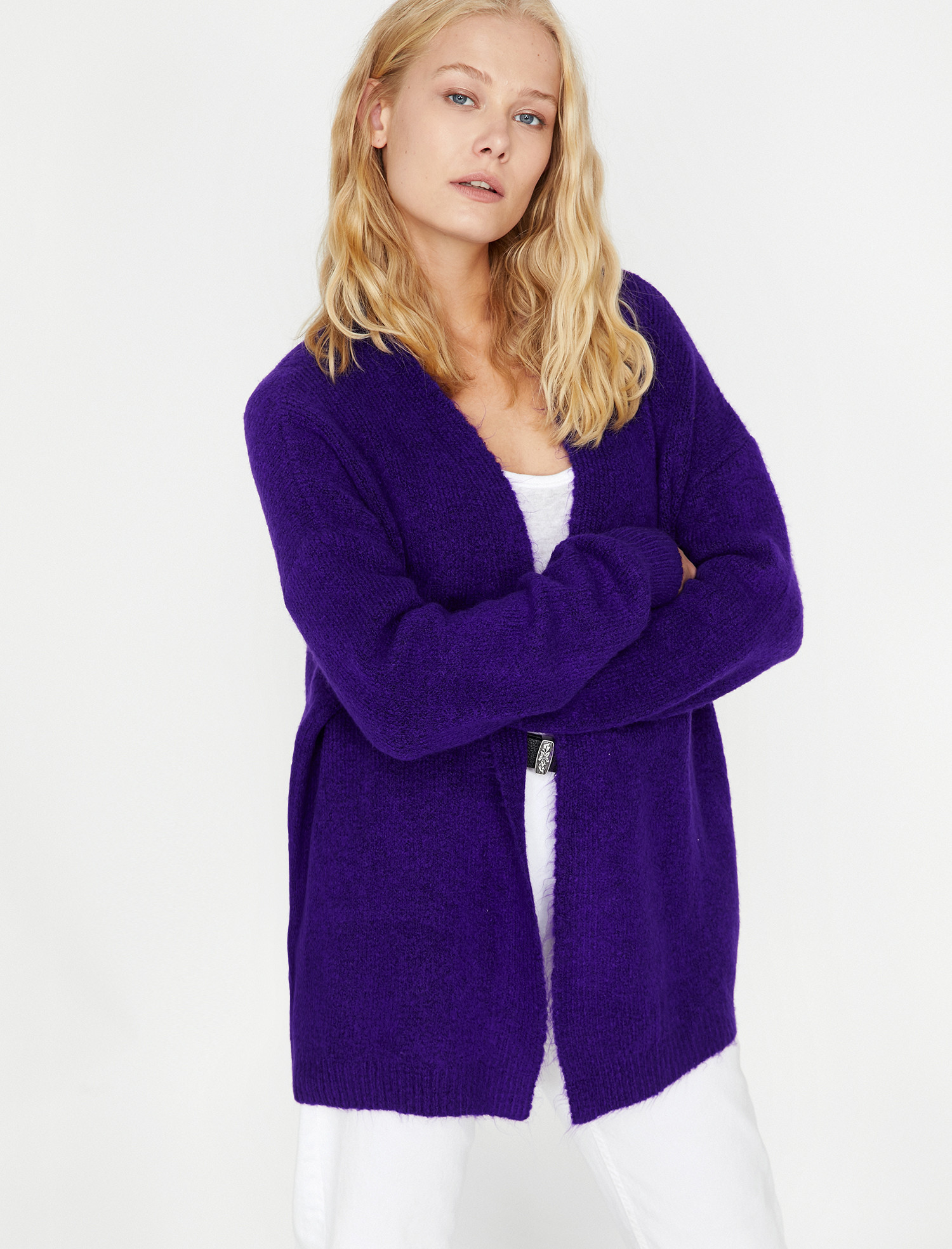 

Кардиган Koton 9KAK93552OT-348 XL Purple