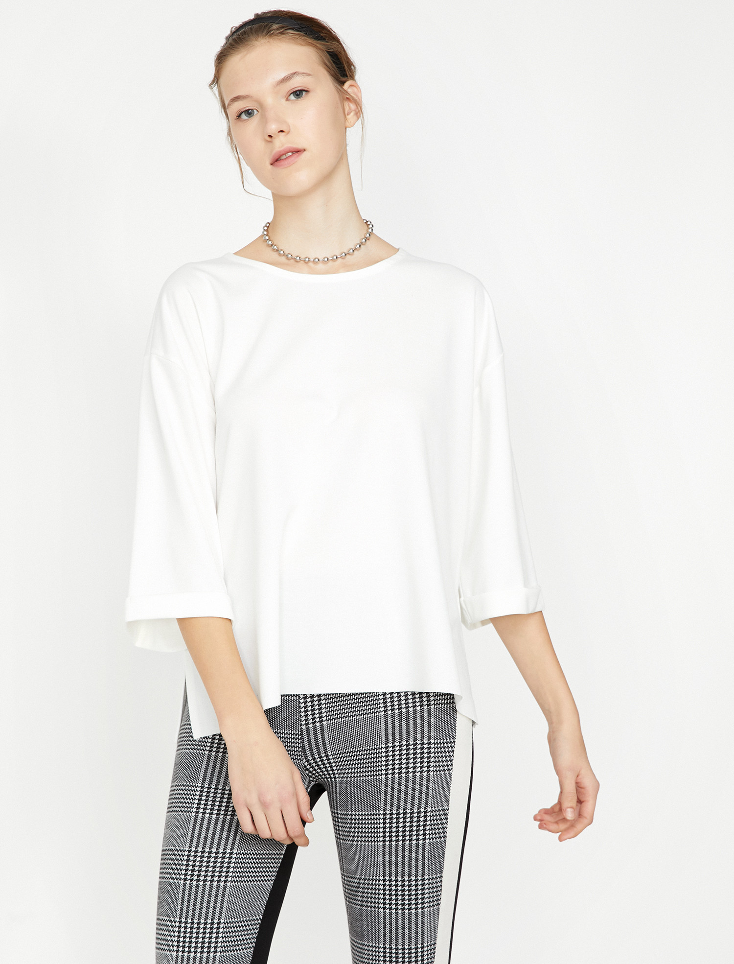 

Лонгслив Koton 9KAL11385JK-001 M Off White