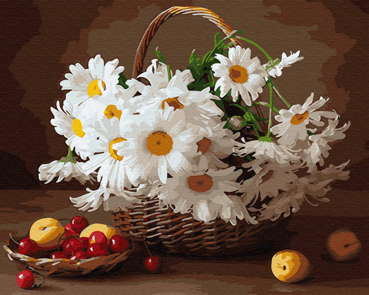 

Картина по номерам - Полевые ромашки BrushMe 40*50см. (GX29376)
