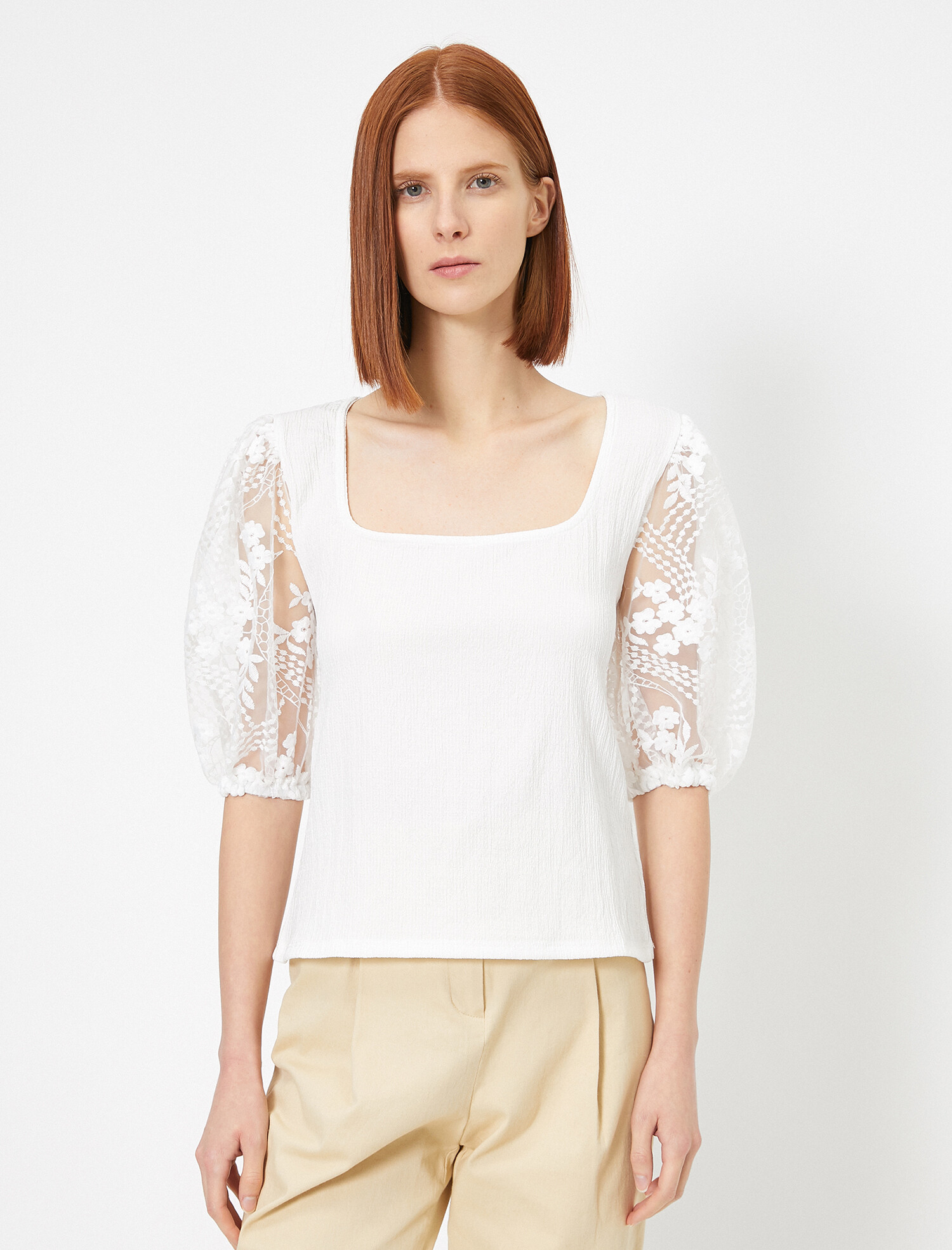 

Блузка Koton 0YAK13358EK-001 M Off White