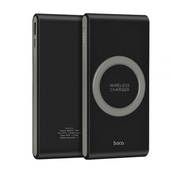 

Power Bank HOCO 8000mAh B32 +беспроводная зарядка