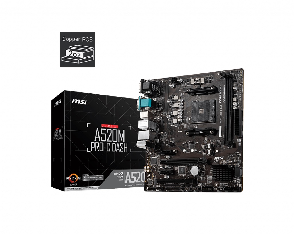 

Материнская плата MSI A520M Pro-C Dash Socket AM4