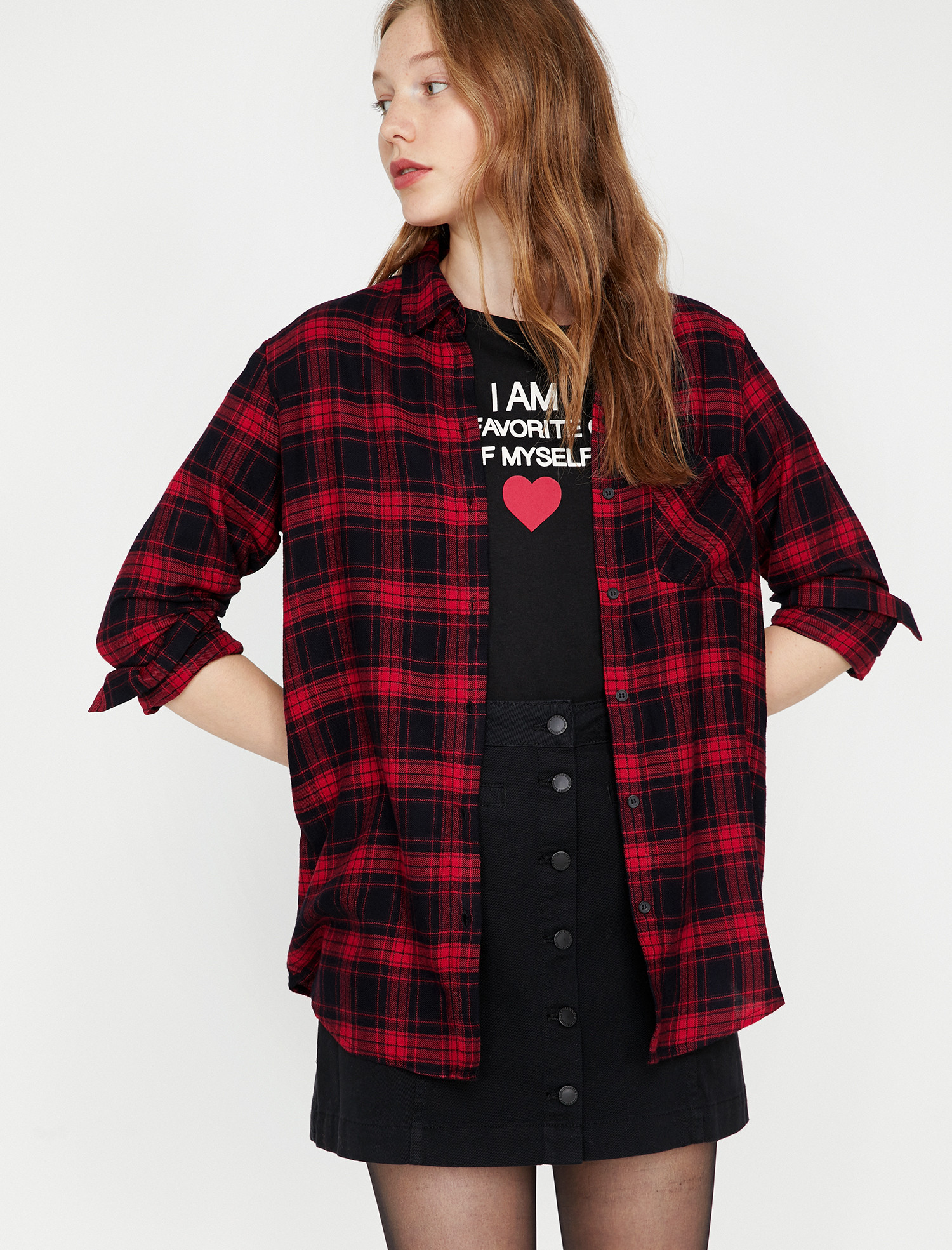 

Рубашка Koton 9KAL61190QW-01P 38 Red Check