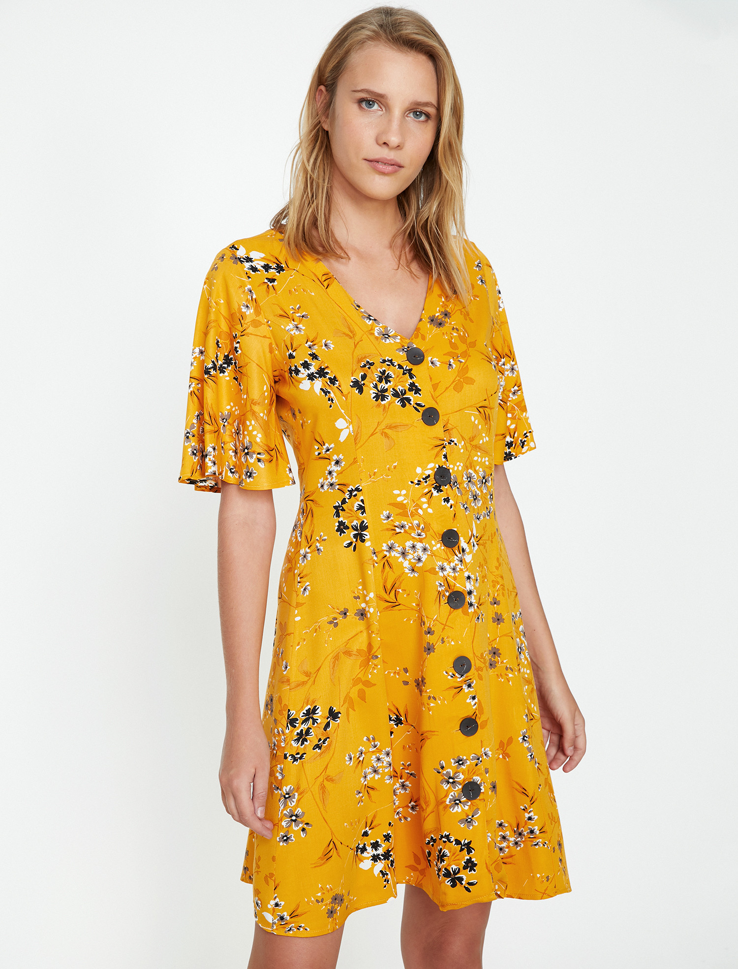

Платье Koton 9KAL81187JW-21B 34 Yellow Design