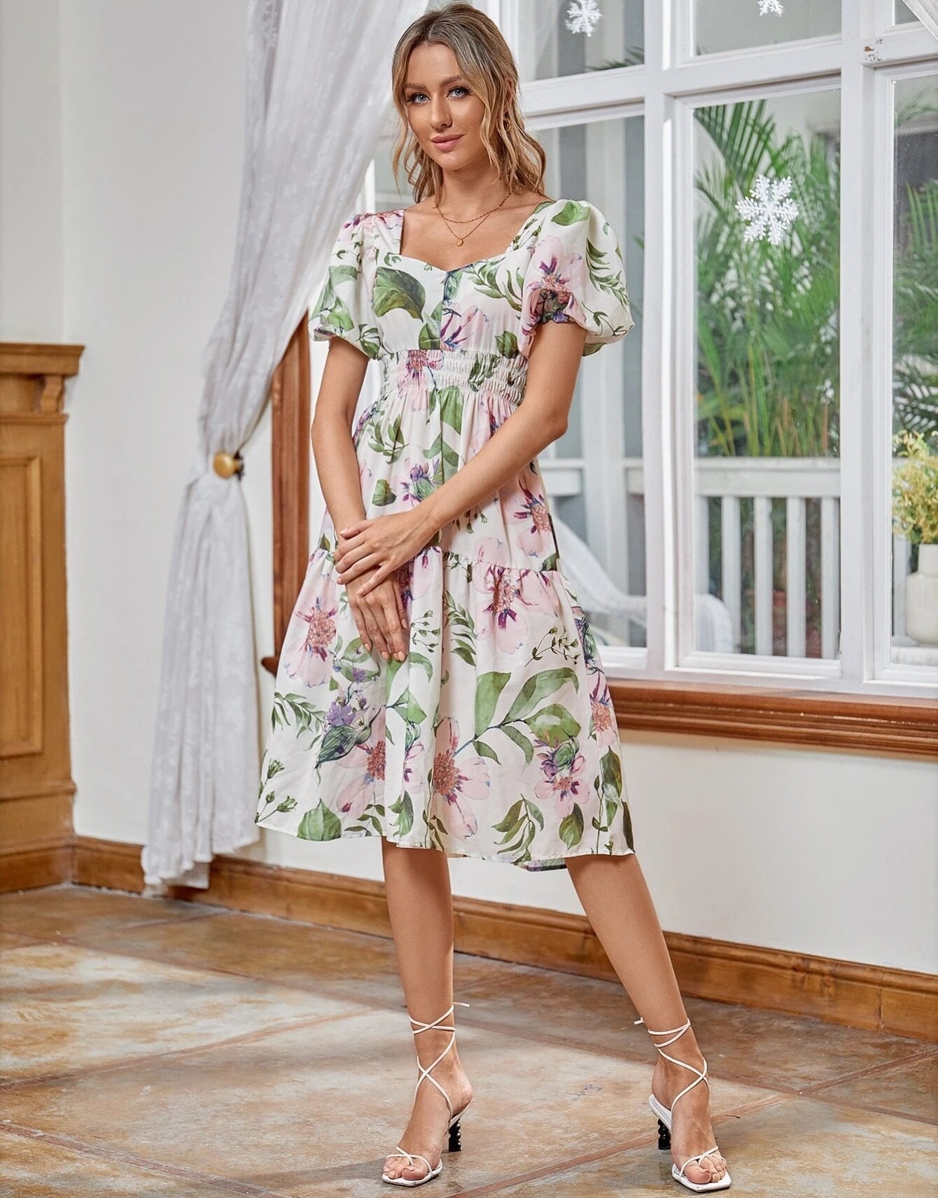 

Платье женское с объемными рукавами и цветочным рисунком Leaf Berni Fashion () Зеленый, Платье женское с объемными рукавами и цветочным рисунком Leaf Berni Fashion (M) Зеленый