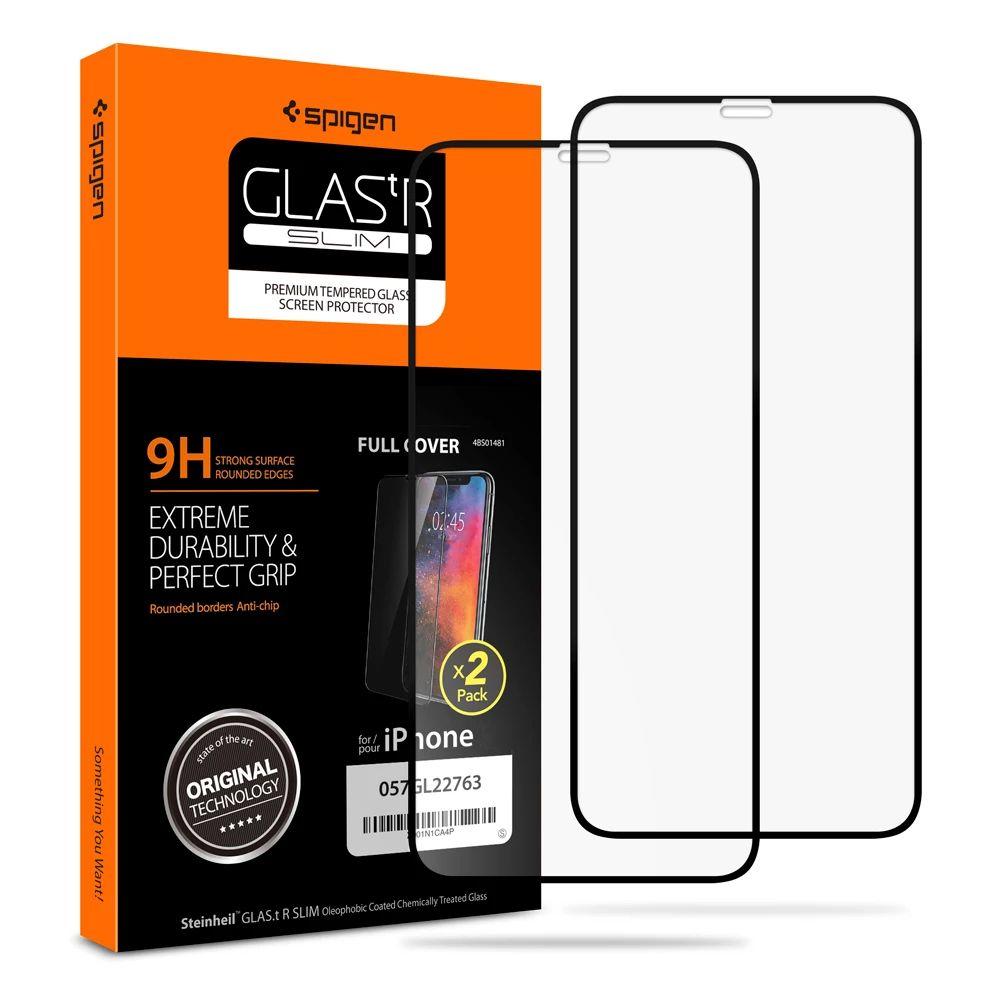 

Защитное стекло Spigen Glas.tR Slim 2-Pack (2шт.) для iPhone 11 Pro / XS / X Black