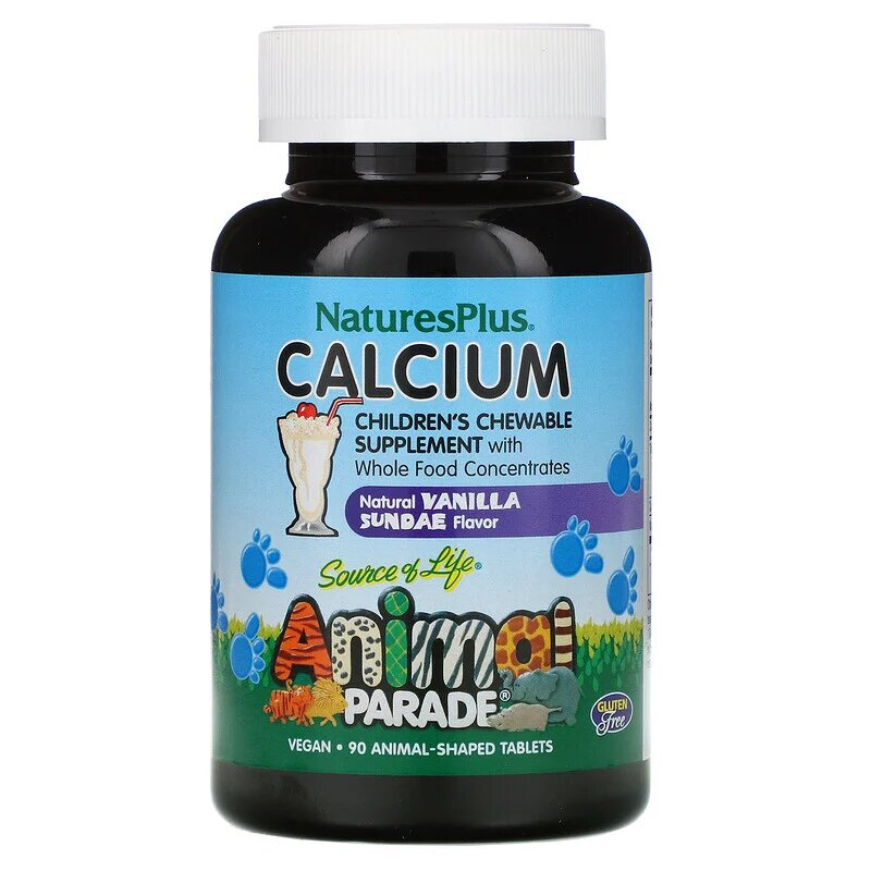 

Витамины Nature's Plus Calcium Chewable Animal Parade 90 таблеток (4384303420)