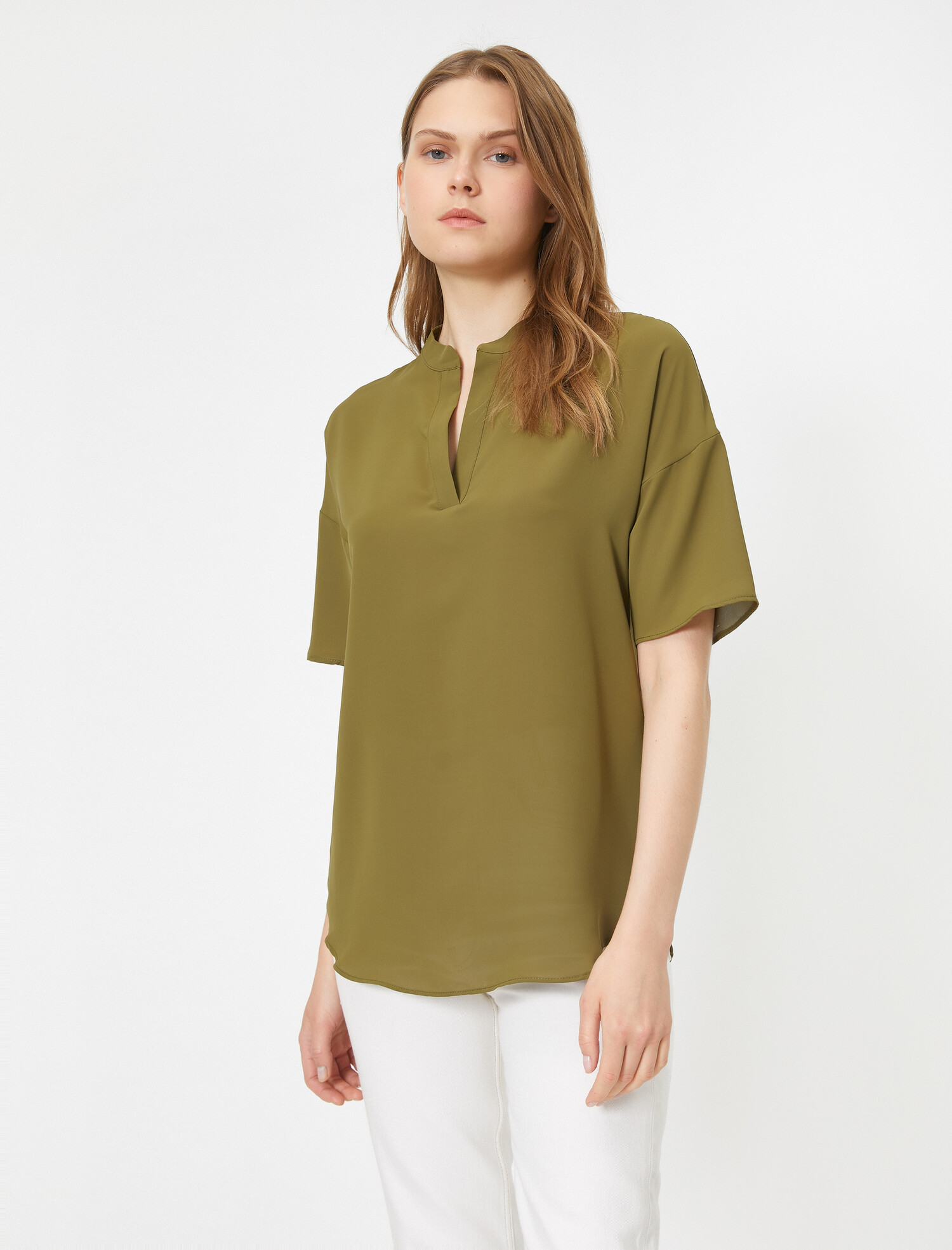 

Блузка Koton 9YAK68466CW-890  Khaki, Блузка Koton 9YAK68466CW-890 36 Khaki