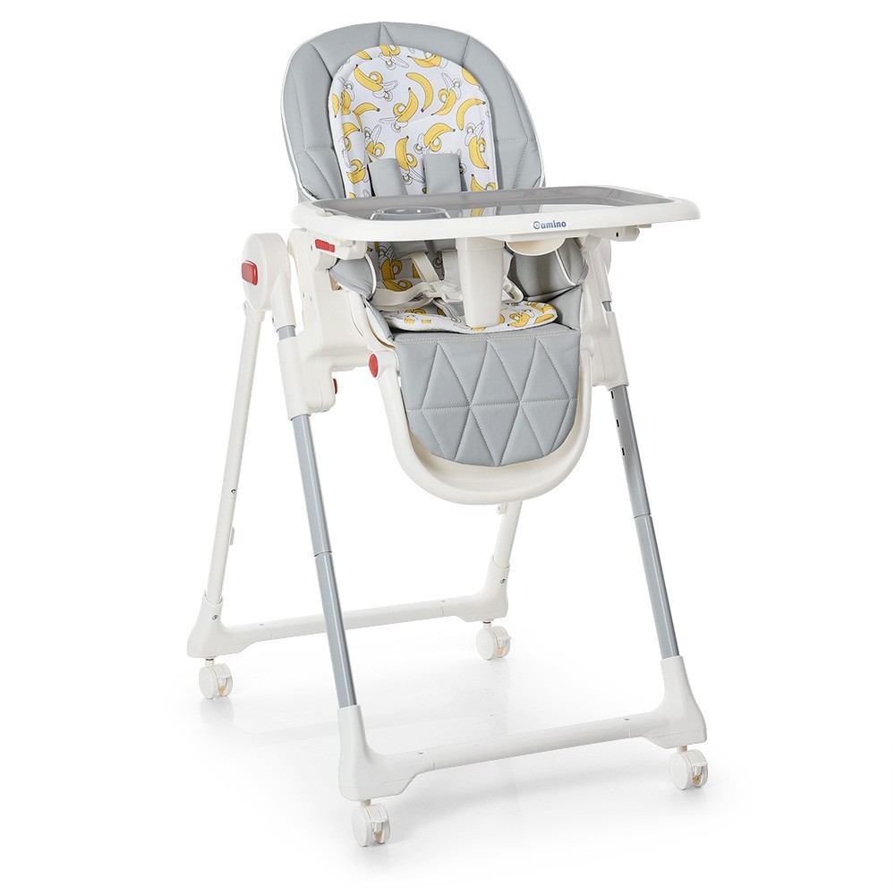 

Стульчик для кормления Bambi ME 1037 CRYSTAL Banana Gray серый с регулировкой высоты