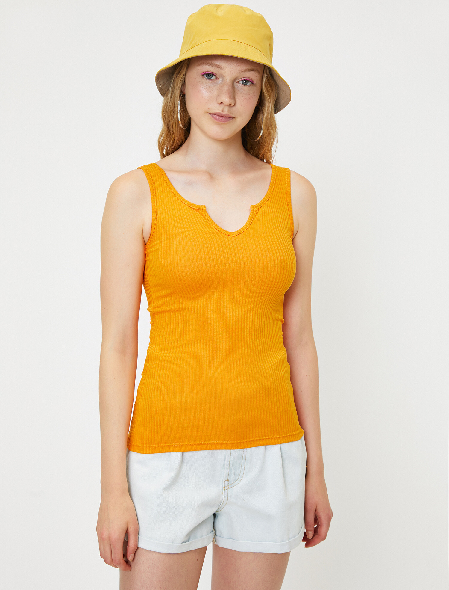 

Майка Koton 9YAL38012IK-239 L Apricot