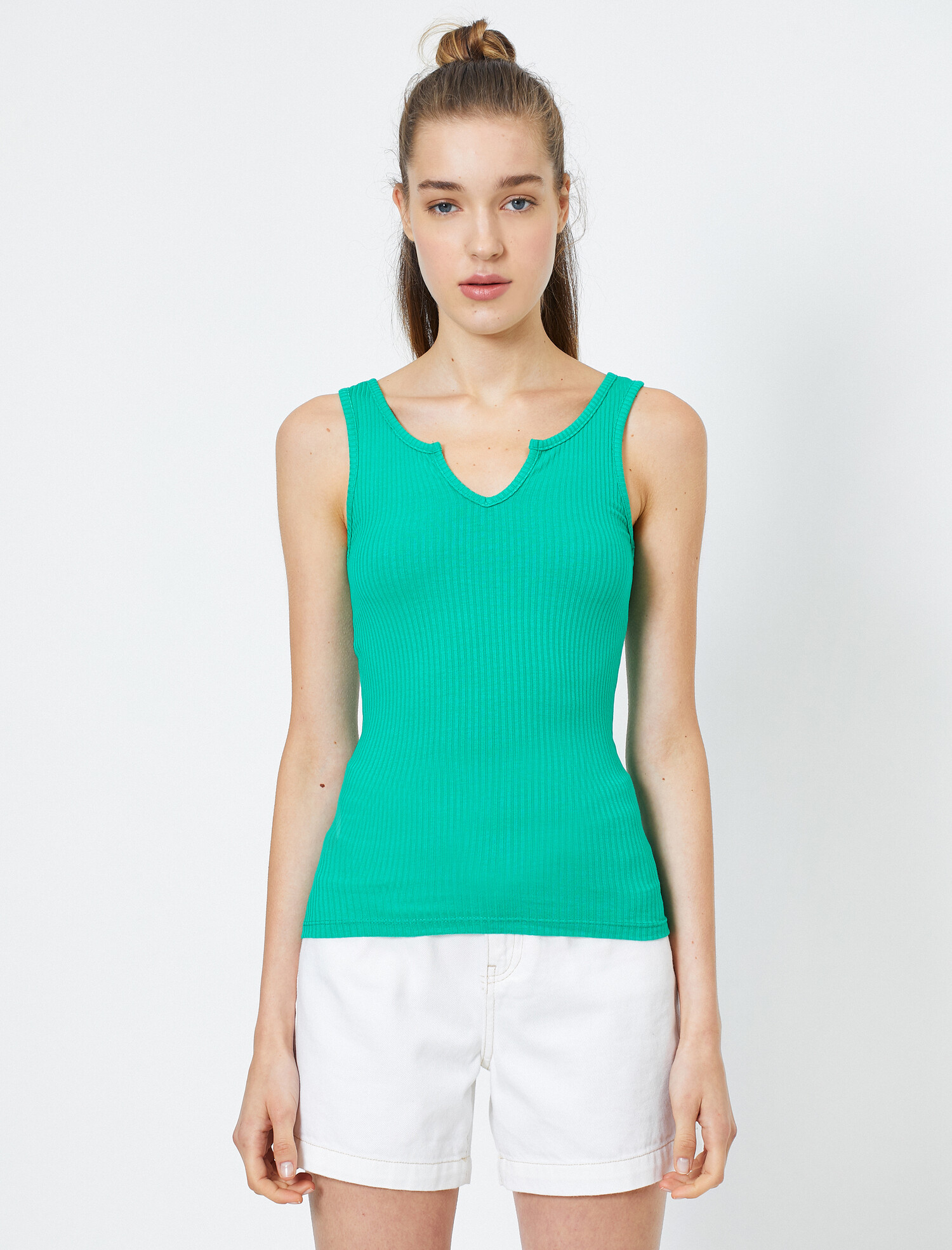 

Майка Koton 9YAL38012IK-814 M Green