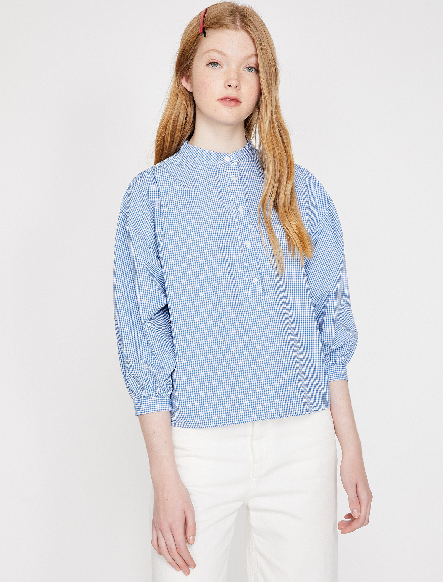 

Блузка Koton 9YAL69072IW-669  Blue, Блузка Koton 9YAL69072IW-669 38 Blue