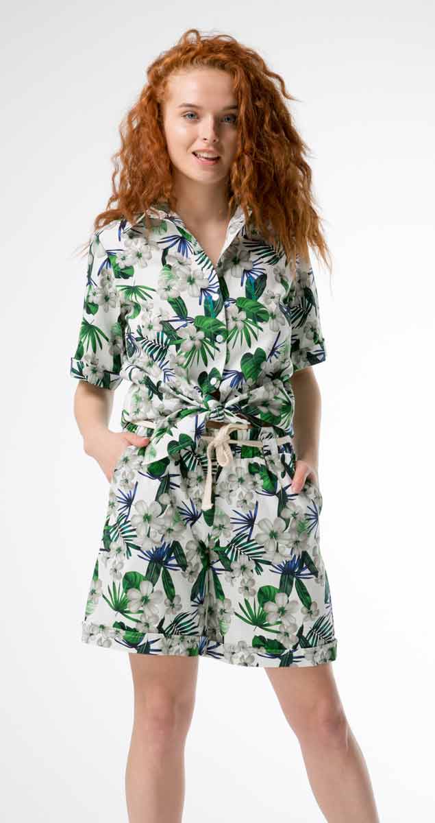 

Женский костюм Innoe Инное с Африканским принтом, зеленый принт, 48