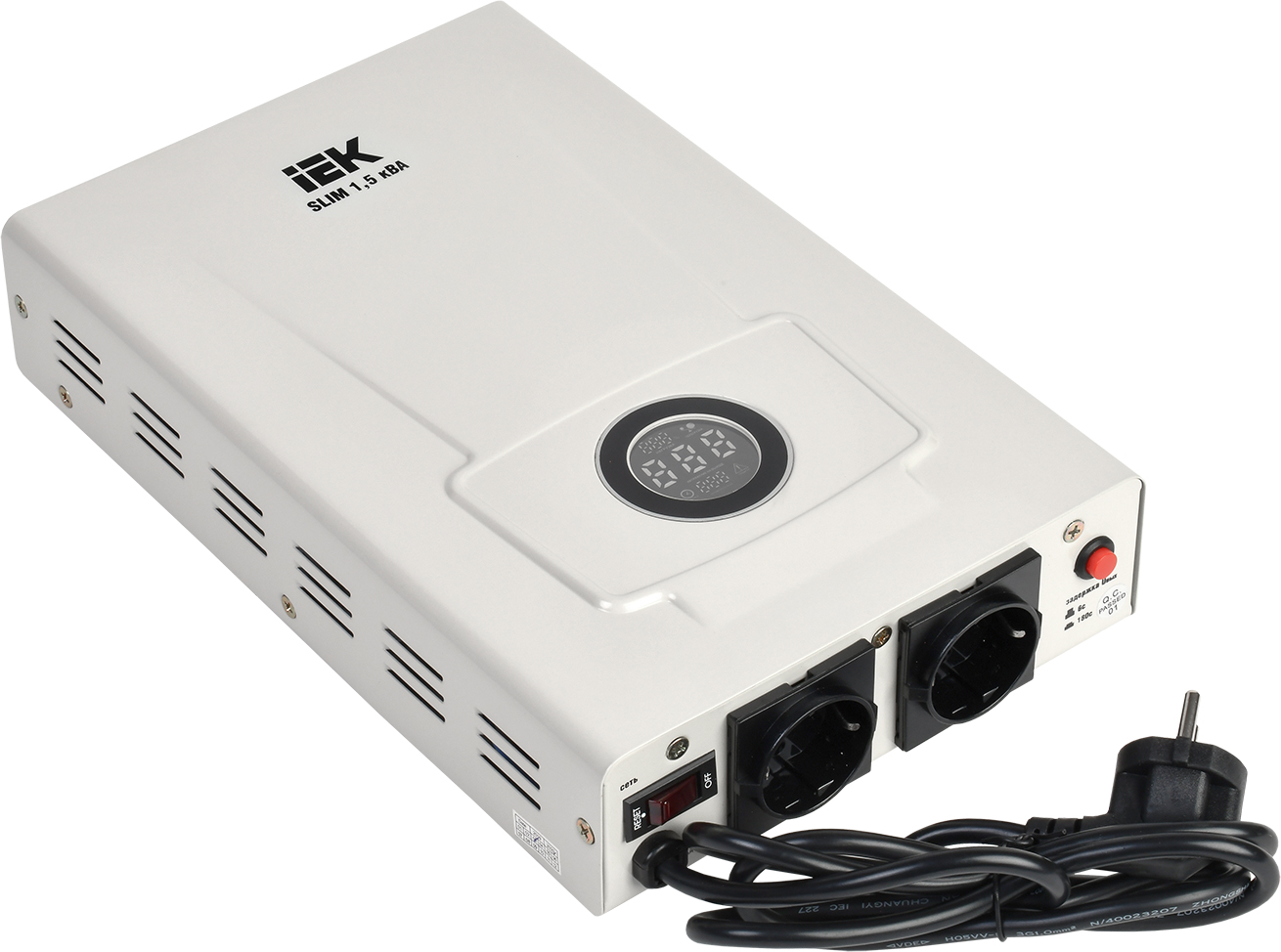 

Стабілізатор напруги IEK 1-ф навісний 1.5 кВА SLIM (IVS22-1-D15-09)