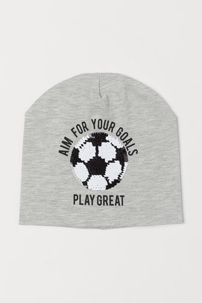 

Шапка с пайетками H&M 104 (51) Серый меланж/Футбол