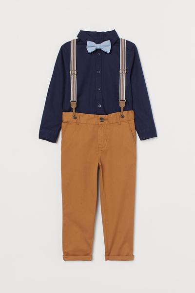 

Брюки на подтяжках H&M 116 (120/53) Светло-коричневый