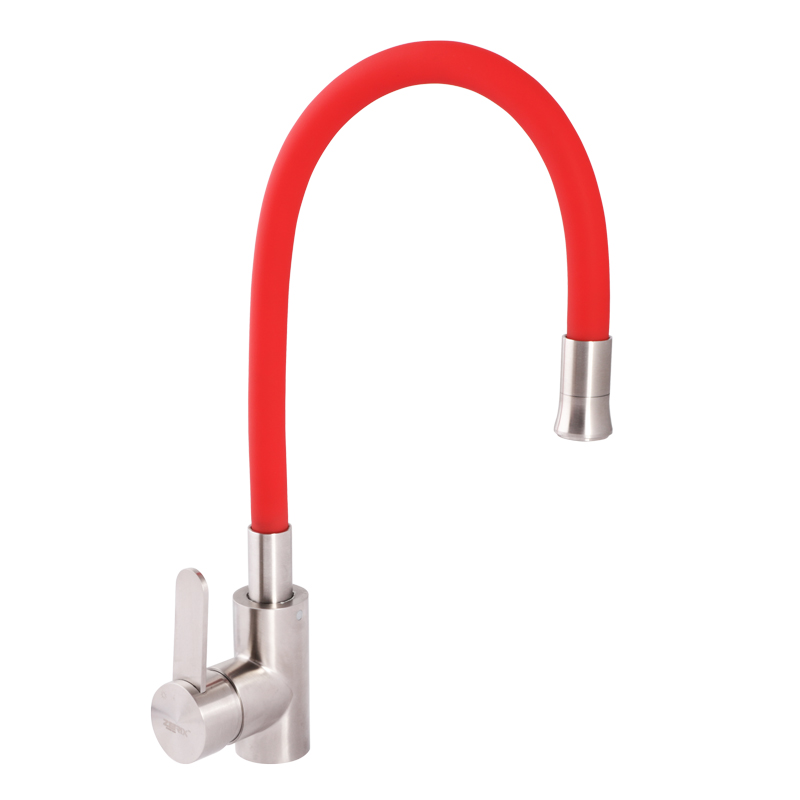 

Смеситель для раковины ZERIX LR74004-1 с красным гибким изливом (ZMSH-5555997)