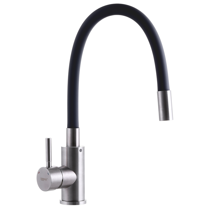 

Смеситель для раковины с черным гибким изливом ZERIX SUS-011 (ZMSH-5556495)