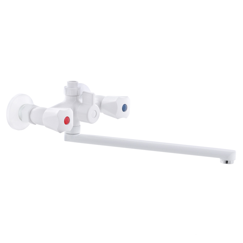 

Смеситель для ванны PLAMIX Omega-140 White (ZMSH-5555770)
