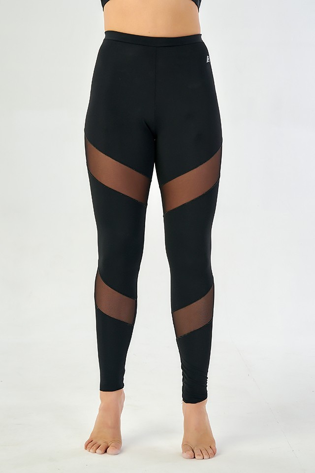 

Спортивные леггинсы с сеткой для фитнеса, танцев, спорта ANNA OSTROVSKA  черный, Спортивные леггинсы с сеткой для фитнеса, танцев, спорта ANNA OSTROVSKA XS черный