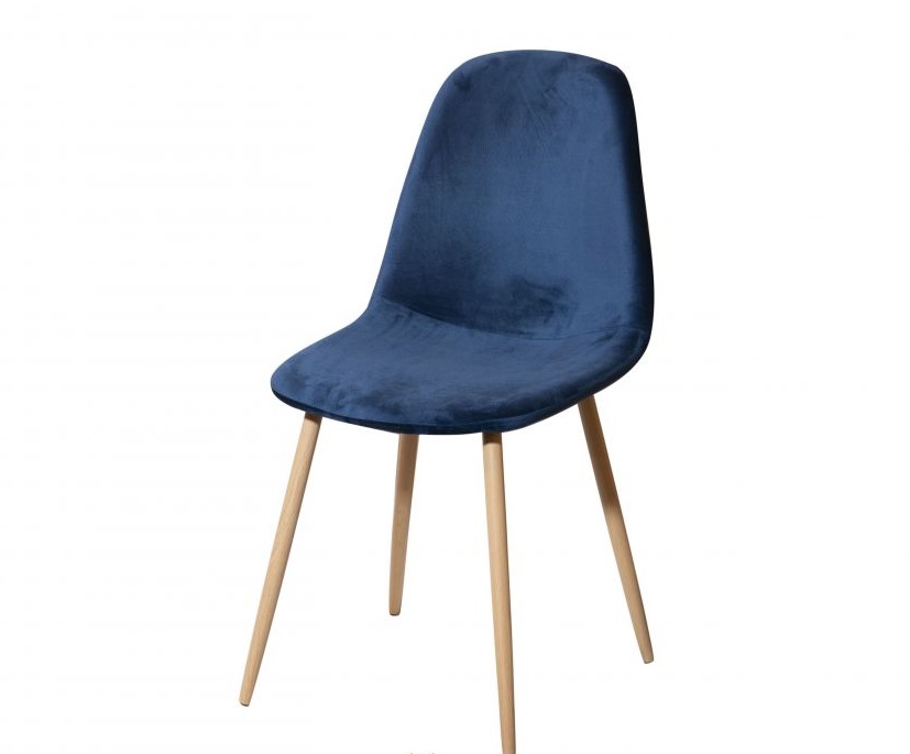 

Стул кухонный DC-350 FOX каркас металл/дерево оббивка ткань велюр Евродом цвет Синий