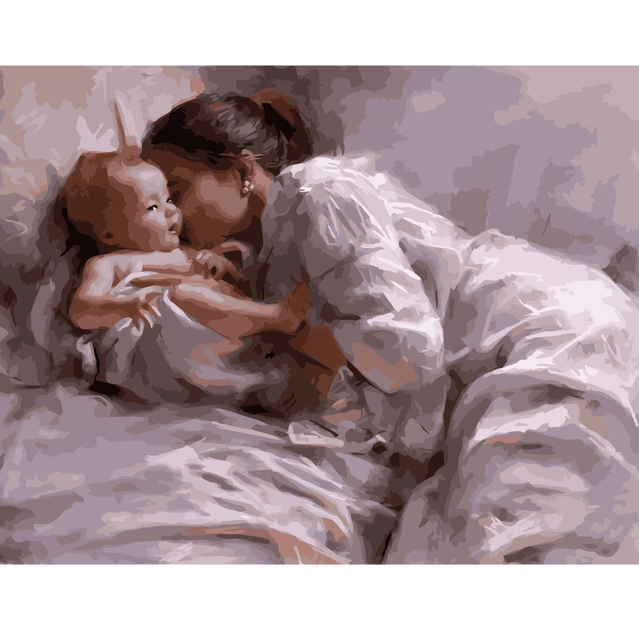 

Картина по номерам Мать с малышом, 40*50 см, ST