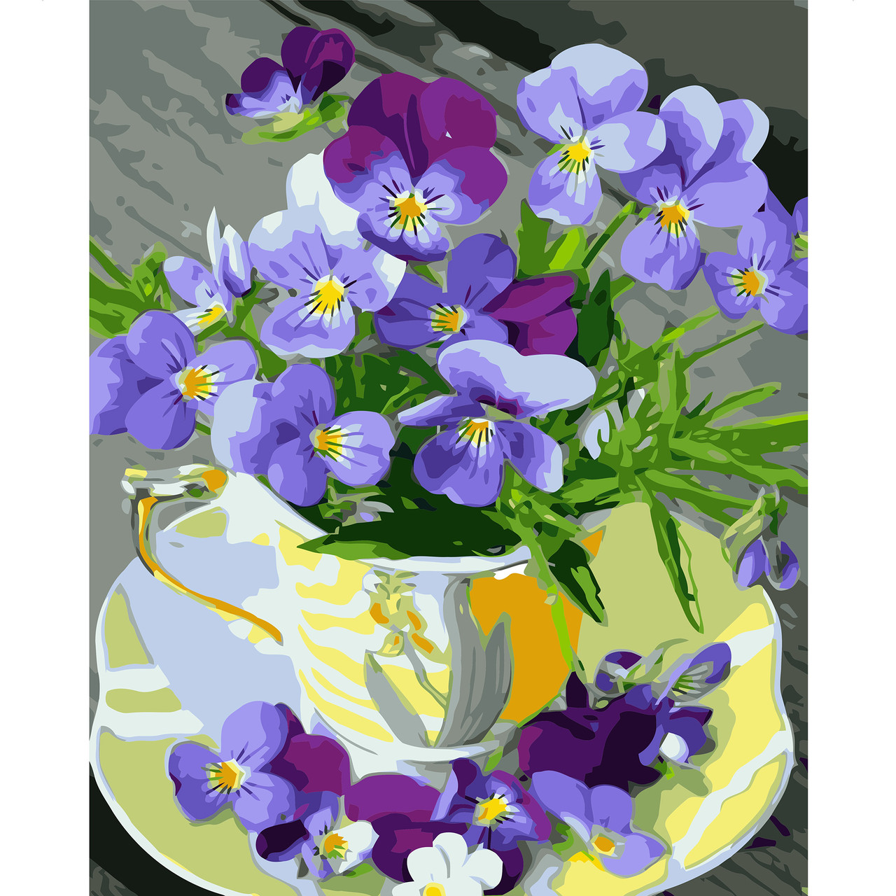 

Картина по номерам Анютины глазки, 40*50 см, ST