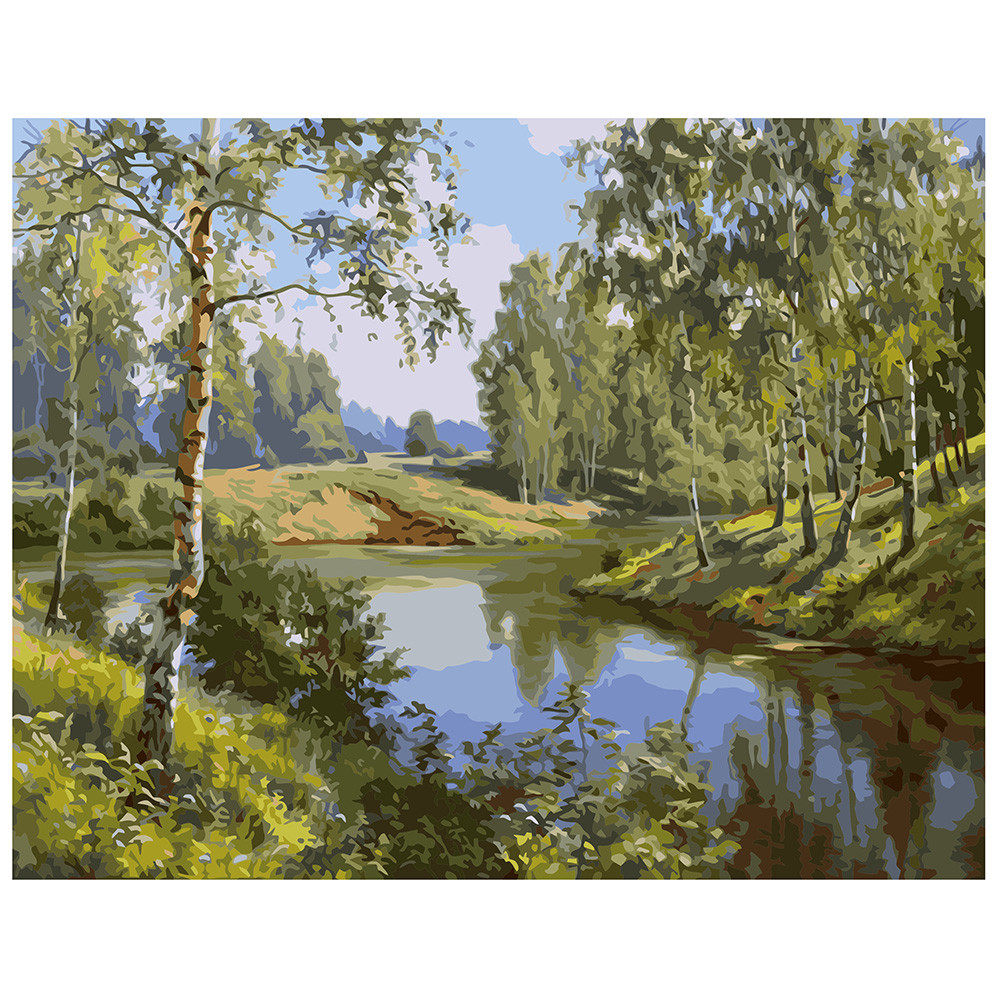 

Картина по номерам Чудесный пейзаж в лесу, 40*50 см, ST