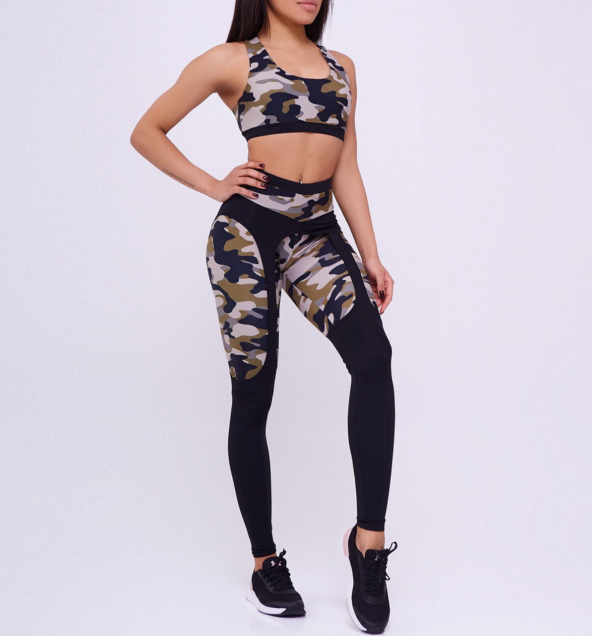 

Женские спортивный комплект для фитнеса Asalart Aguilera Military  Принт Камуфляж 556832, Женские спортивный комплект для фитнеса Asalart Aguilera Military M Принт Камуфляж 556832