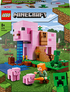 

Конструктор "Дом-свинья", 490 деталей, 21170 - LEGO Minecraft (20-970508)
