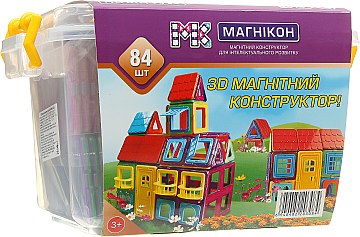 

3D магнитный конструктор, 84 деталей - Магникон (20-646646)