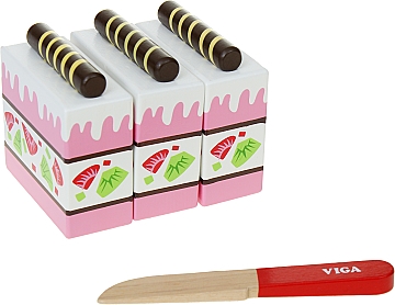 

Игровой набор "Клубничный торт" - Viga Toys (20-562741)