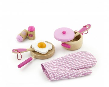 

Игровой набор "Маленький повар", розовый - Viga Toys (20-493287)