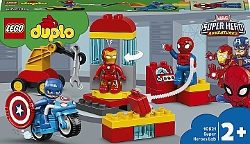 

Конструктор Super Heroes Marvel Comics "Лаборатория супергероев", 10921 - LEGO DUPLO (20-820516)