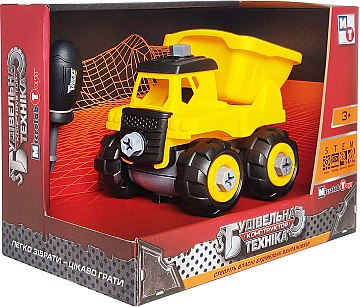 

Конструктор Строительная техника "Грузовик" в картоне - Microlab Toys (20-789904)