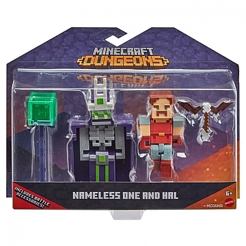

Набор из 2 фигурок персонажей серии "Dungeons", Безымянный с Хэлом - Minecraft Mattel (20-937939)