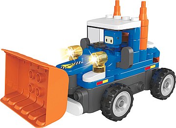 

Конструктор "Бульдозер", 73 детали - Pai Bloks (20-656608)