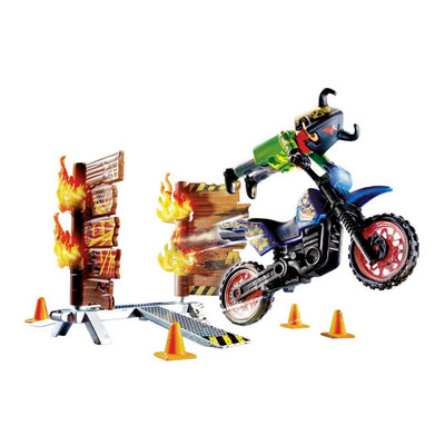 

Конструктор Playmobil Stunt show Мотокросс с огненной стеной (70553) (10-564104)