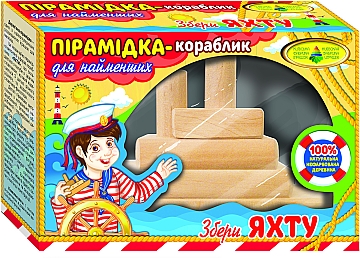 

Пирамидка-кораблик "Яхта" - Киевская фабрика игрушек Энергия плюс (20-964483)