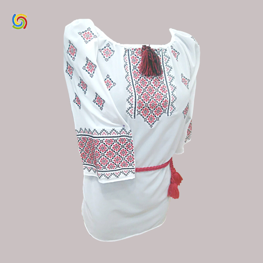 

Рубашка Украинская вышиванка 236110 цвет белый размер XXL