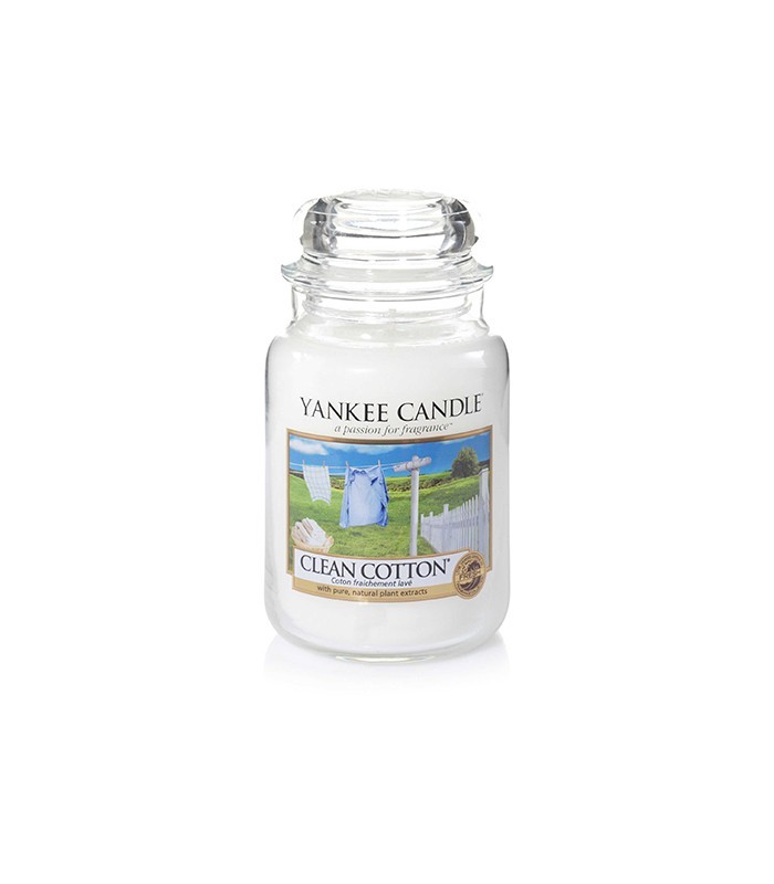 

ароматическая свеча ЧИСТЫЙ ХЛОПОК / Yankee Candle CLEAN COTTON large jar 1010728E