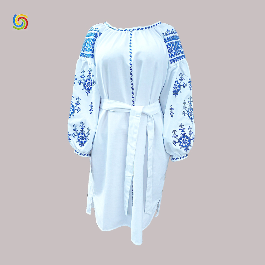 

Платье Украинская вышиванка 233610 цвет белый размер XXL