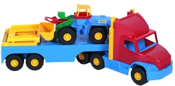 

Авто перевозчик Super Truck, красно-синий с желтым пандусом - Wader (20-119632)