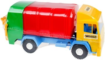 

Игрушечный мусоровоз Mini truck, желтая кабина, красный кузов - Wader (20-189529)
