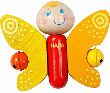 

Деревянная погремушка "Бабочка с колокольчиком" - Haba (20-937395)