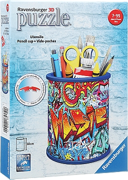 

3D Пазл Girly Girl "Подставка для карандашей Граффити", 54 элемента - Ravensburger (20-562569)