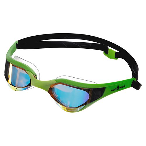 

Очки для плавания Razor Rainbow M042703 Mad Wave Зелено-черный (60444118)